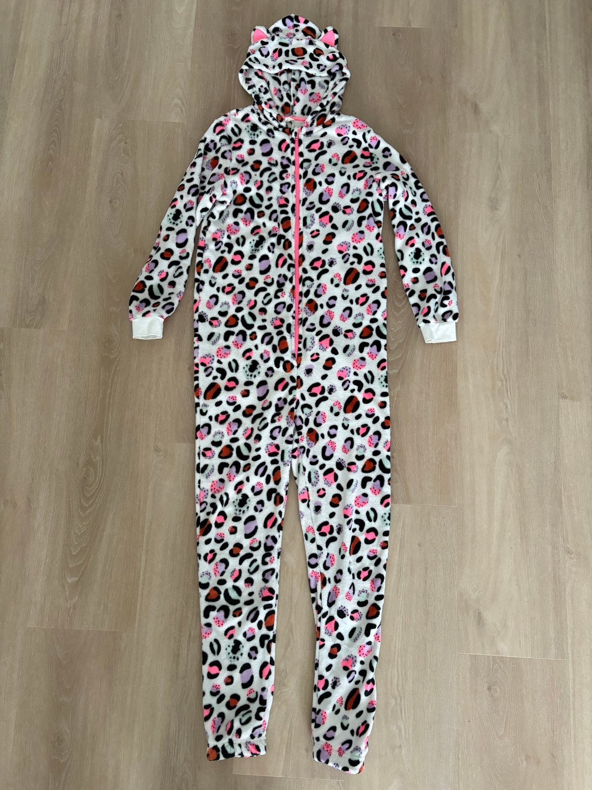 Hema onesie meiden maat 158/164 luipaardprint, Ophalen of Verzenden, Zo goed als nieuw, Meisje, Nacht- of Onderkleding