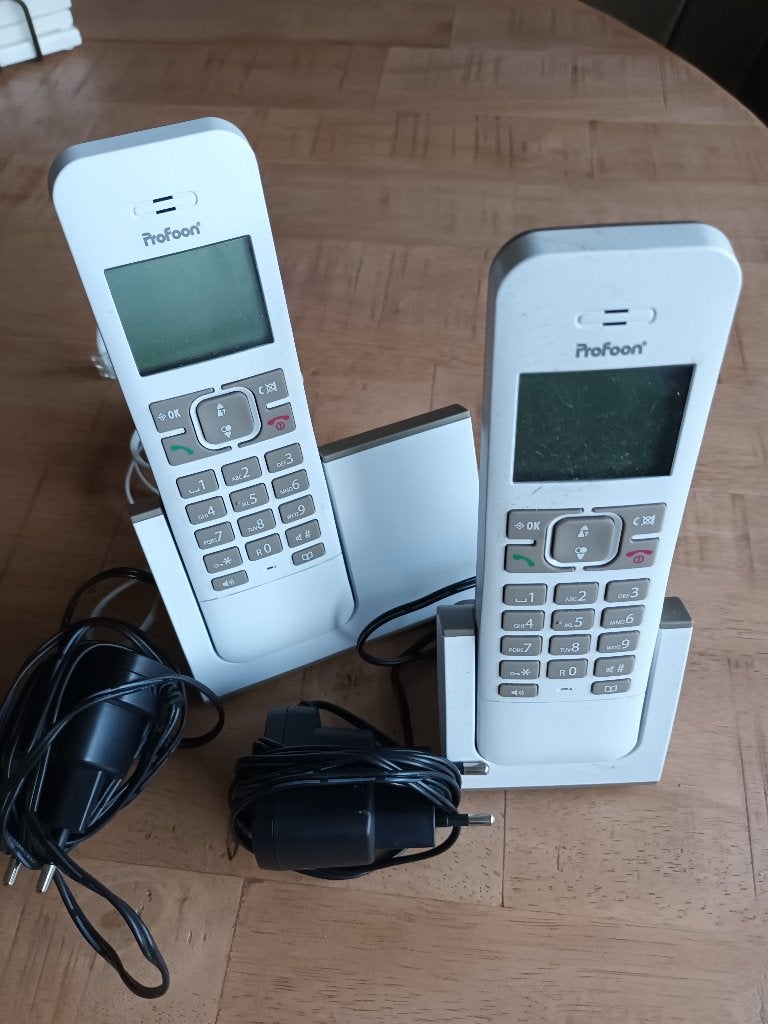 Duo vaste telefoon, Ophalen of Verzenden, Gebruikt, 2 handsets