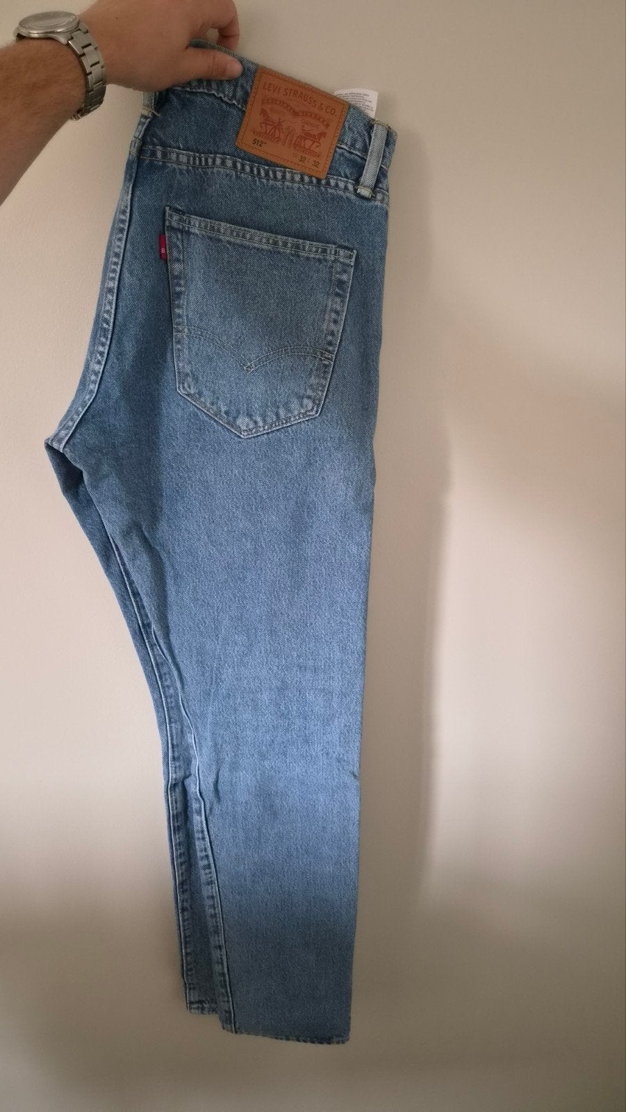 Levi's 512 Jeans W32 L32 - Zo goed als nieuw, Levi's, Blauw, W32 (confectie 46) of kleiner, Ophalen of Verzenden