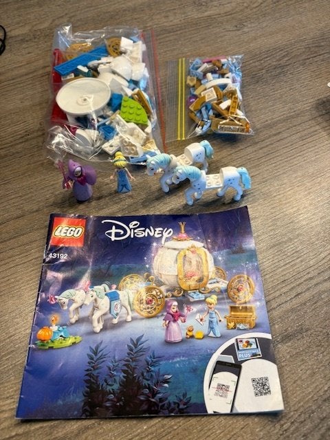 Lego Disney  princess 43192 Assepoesters koninklijke koets, Lego, Ophalen of Verzenden, Zo goed als nieuw, Disney