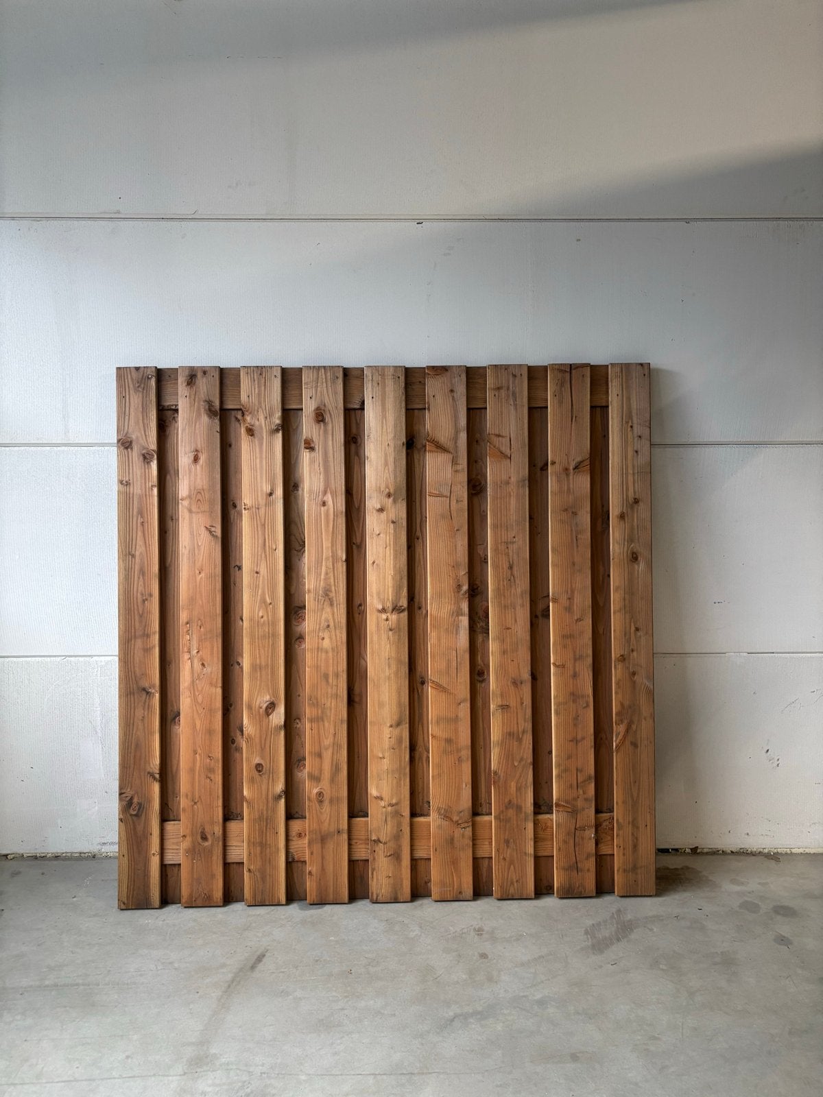 Douglas scherm restpartij - 13 stuks, verkleurd, Ophalen, Minder dan 3 meter, Hout, 1 tot 2 meter