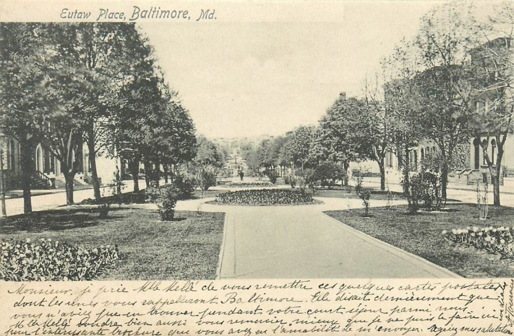 701-271-023 Baltimore MD Eutaw Place, Ophalen of Verzenden, Voor 1920, Buiten Europa