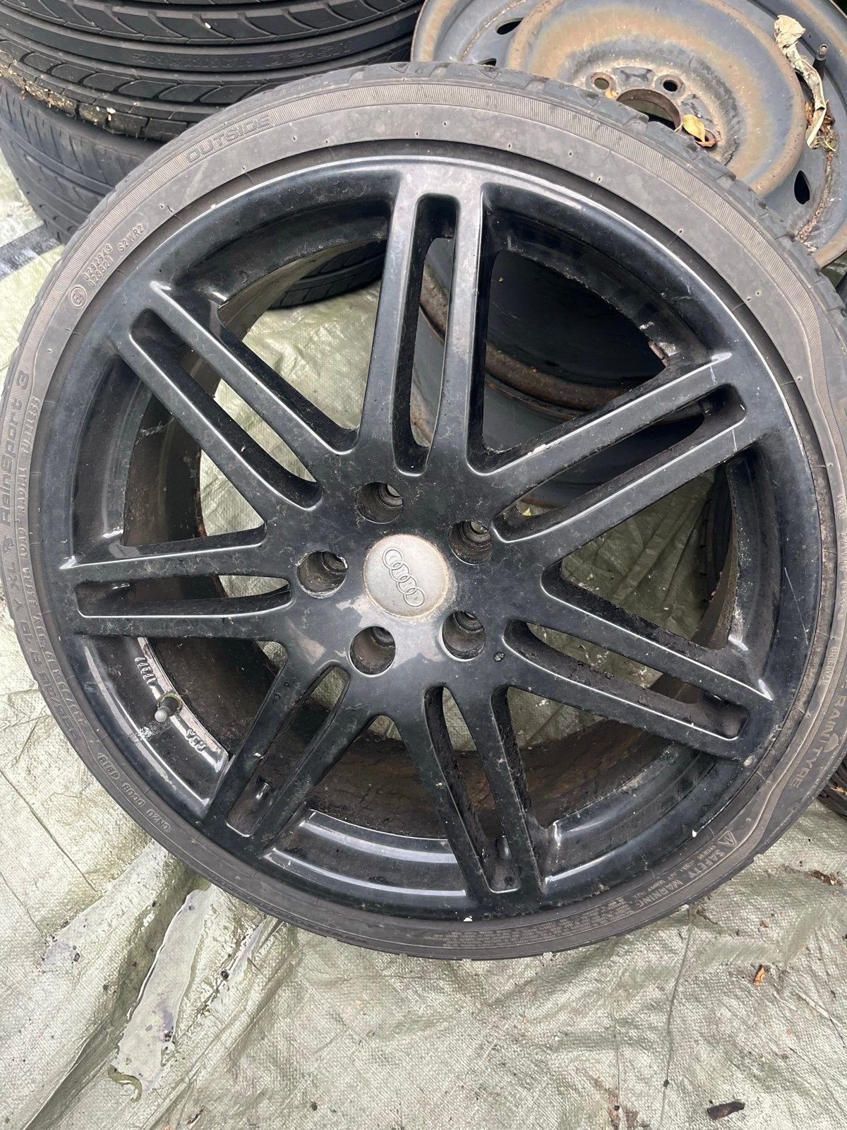 19 inch RS4 velgen 5x112 replica opknappers, Gebruikt, Velg(en), 235 mm, Zomerbanden