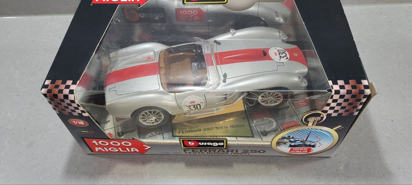 Modelauto Burago Ferrari Testa Rossa, Ophalen of Verzenden, Bburago