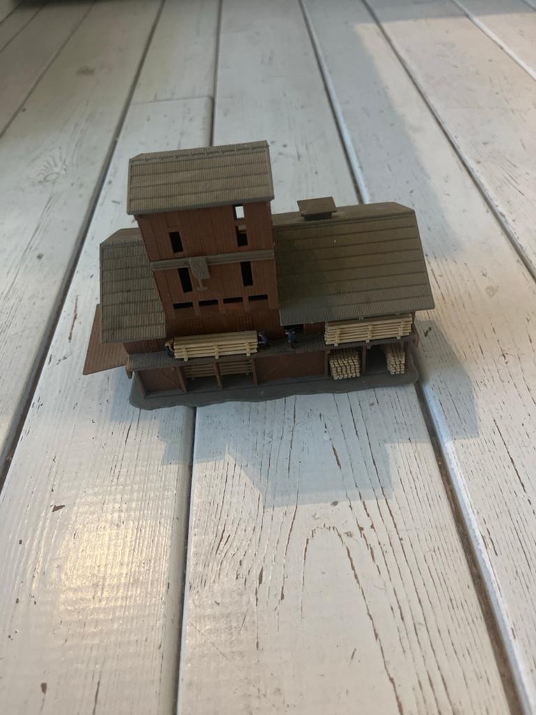 Pola N H0 modelbouw houtzagerij Tomson & Co., Hobby en Vrije tijd, Overige merken, Gelijkstroom of Wisselstroom, Brug, Tunnel of Gebouw