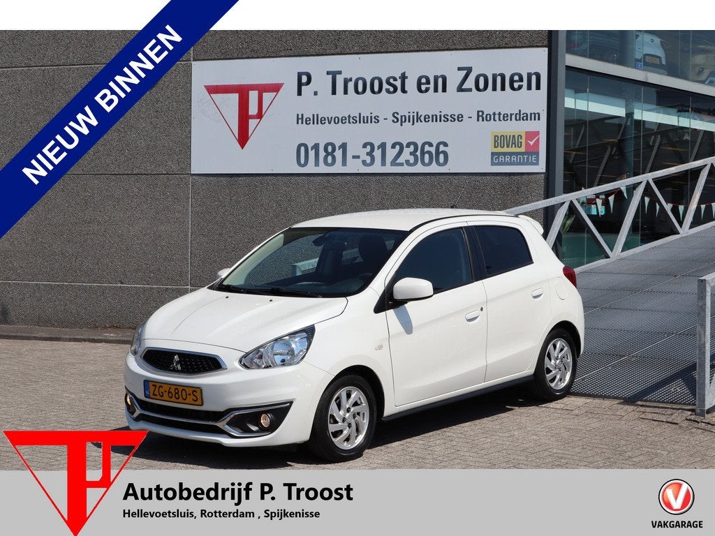 Mitsubishi Space Star 1.0 Active automaat! Nederlandse auto/, Auto's, Mitsubishi, 12 maanden, Stof, Gebruikt, Wit