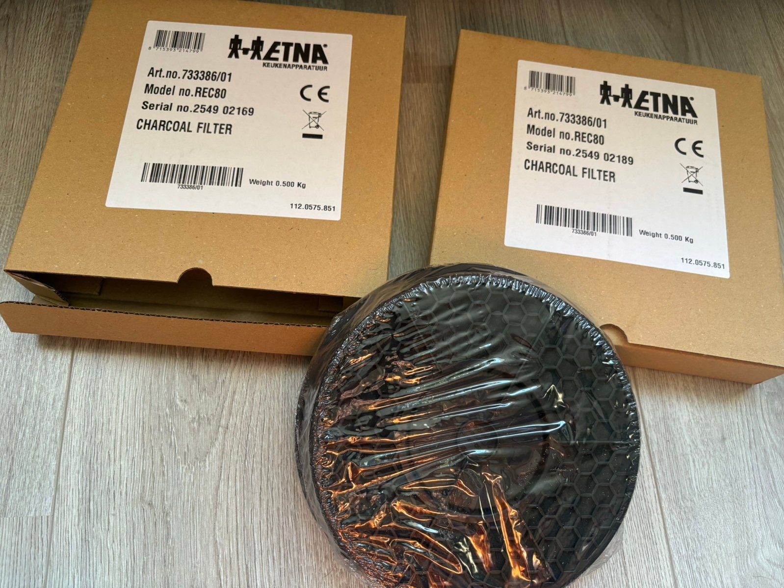2 koolstoffilters voor ETNA REC80 afzuigkap, Verzenden, Nieuw