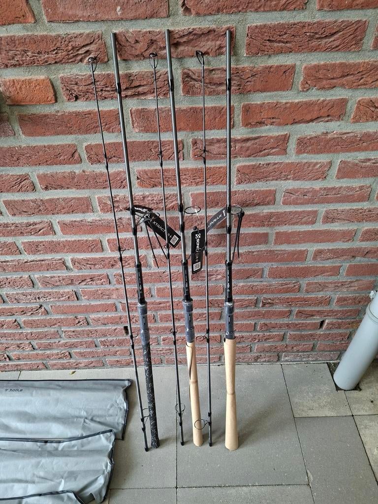 Nog 1 Nieuwe 9ft Sonik XTRACTOR +Dark Camo Karperhengel., Ophalen of Verzenden, Nieuw, Werphengel