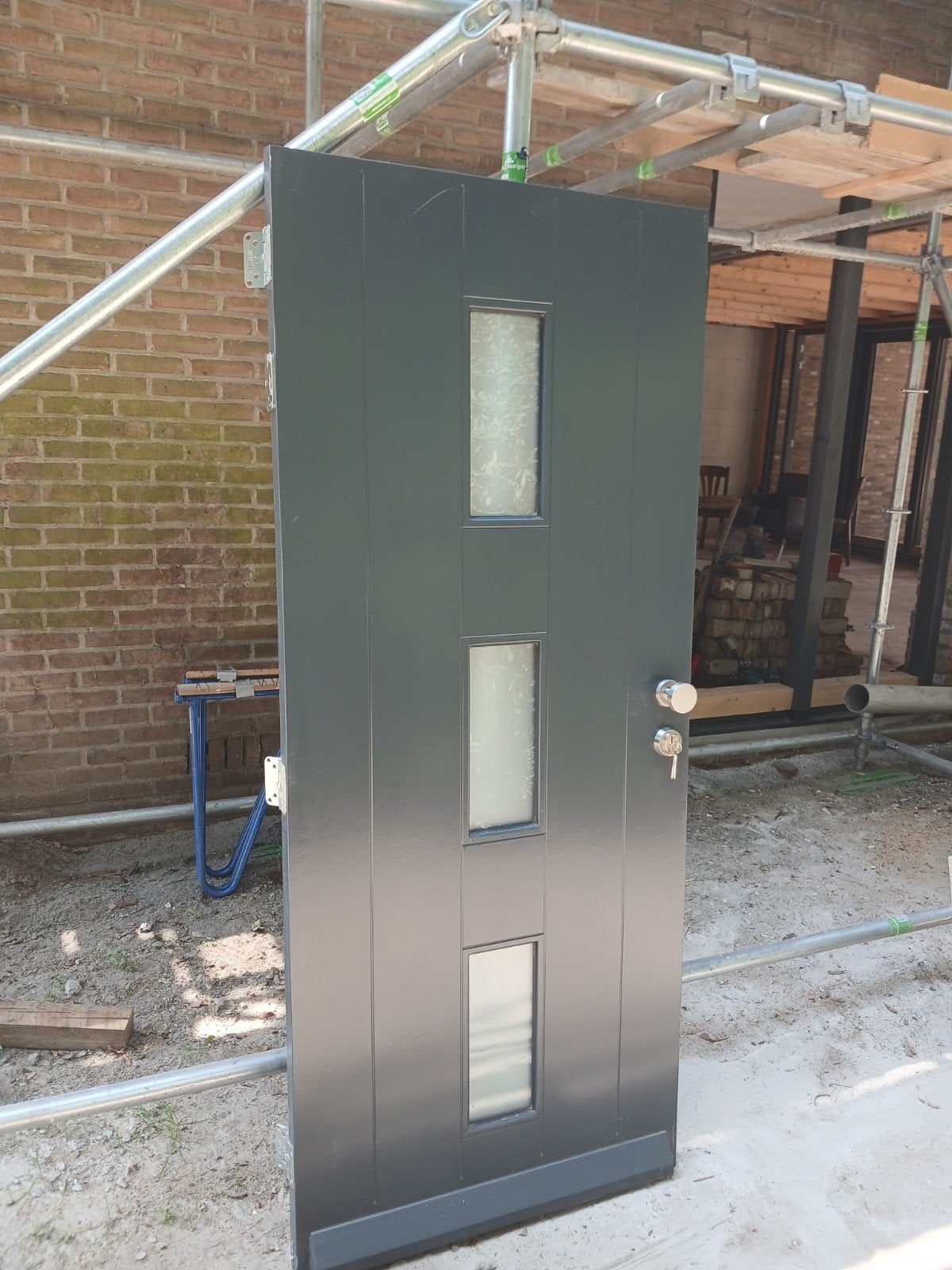 Voordeur met dubbele glas, Ophalen, Gebruikt, 80 tot 100 cm, Minder dan 200 cm