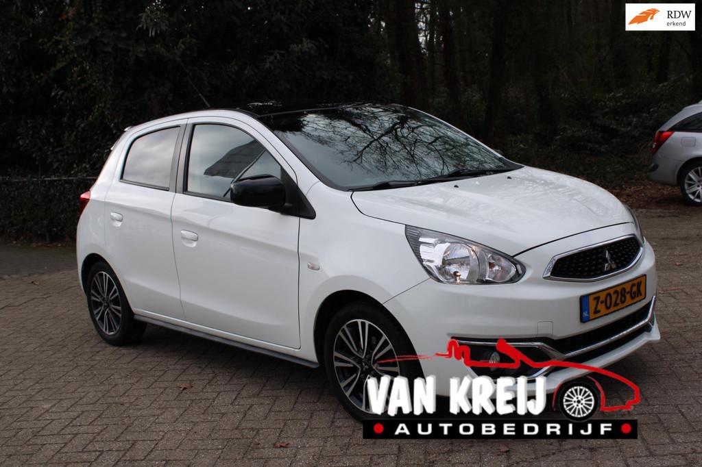 Mitsubishi Space Star 1.2 Automaat, Airco, Navi, Carplay,669, Stof, Gebruikt, Lichtsensor, Wit