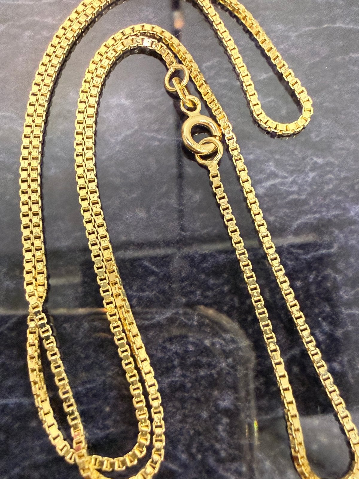 Prachtige 14 karaats gouden venetiaanse ketting 45 cm, Ophalen of Verzenden, Nieuw, Goud