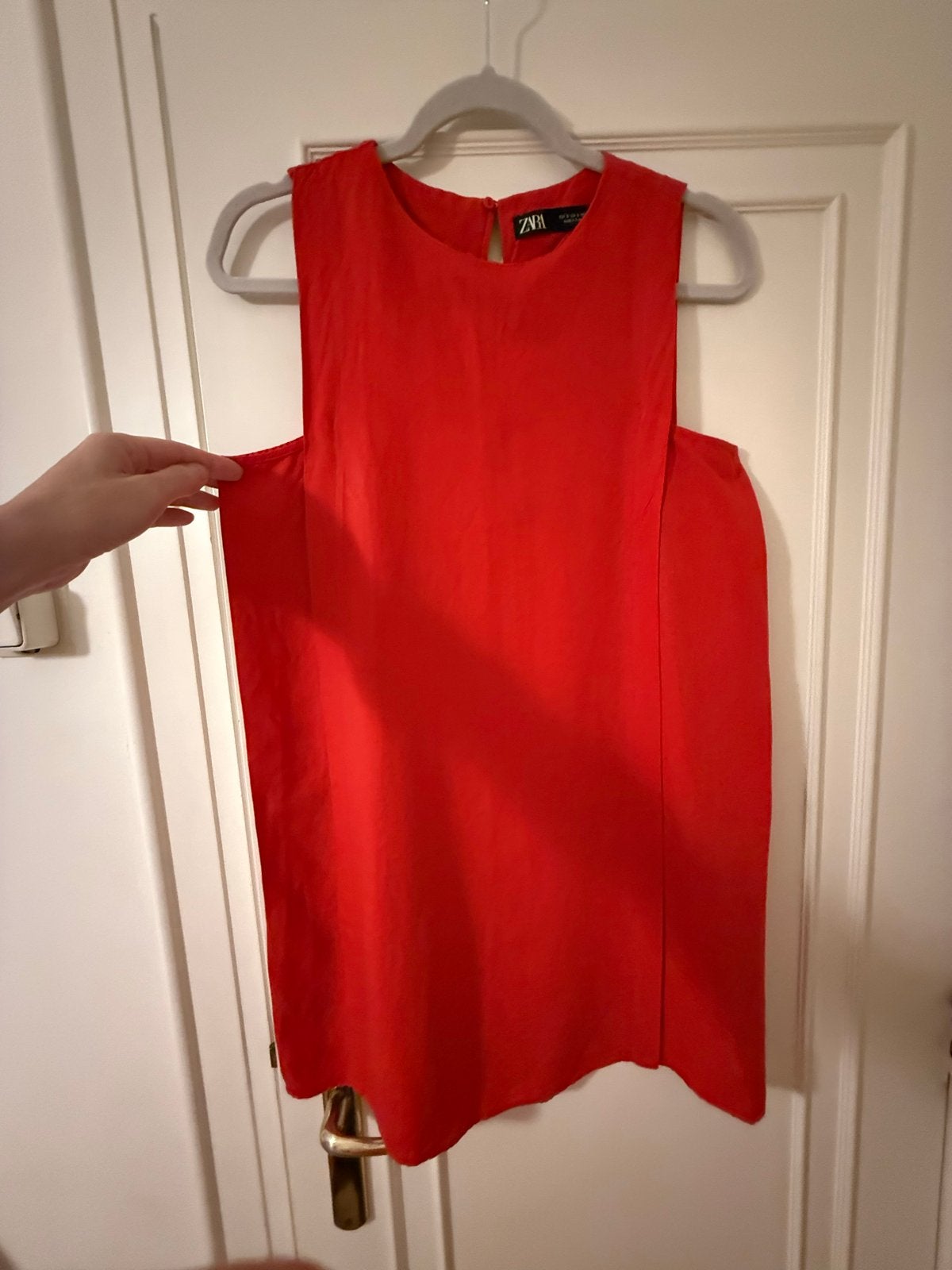 Zara rode mouwloze minijurk maat S, Kleding | Dames, Ophalen of Verzenden, Zo goed als nieuw, Maat 36 (S), Boven de knie