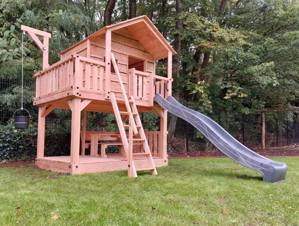 BOOMHUT PALEIS speeltoren speelhuis klimtoren speeltoestel, Kinderen en Baby's, Speelgoed | Buiten | Speeltoestellen, Ophalen