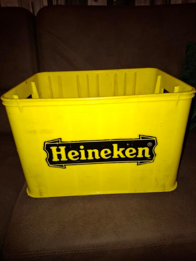 Heineken Bierkrat Geel, Ophalen, Gebruikt, Overige typen, Heineken