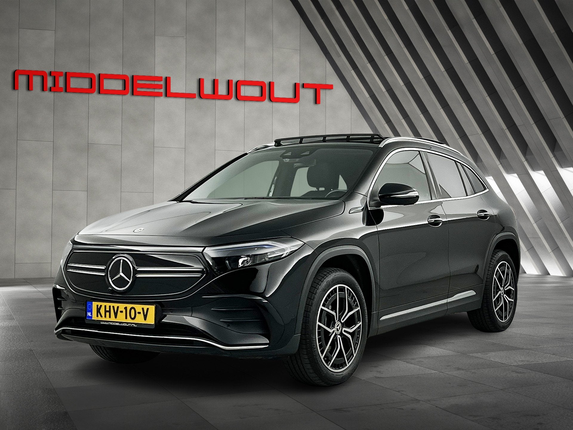 Mercedes-Benz EQA 250 AMG 67kWh 97%SOH Night Pano-dak/Adapt., 1940 kg, Gebruikt, Zwart, 67 kWh