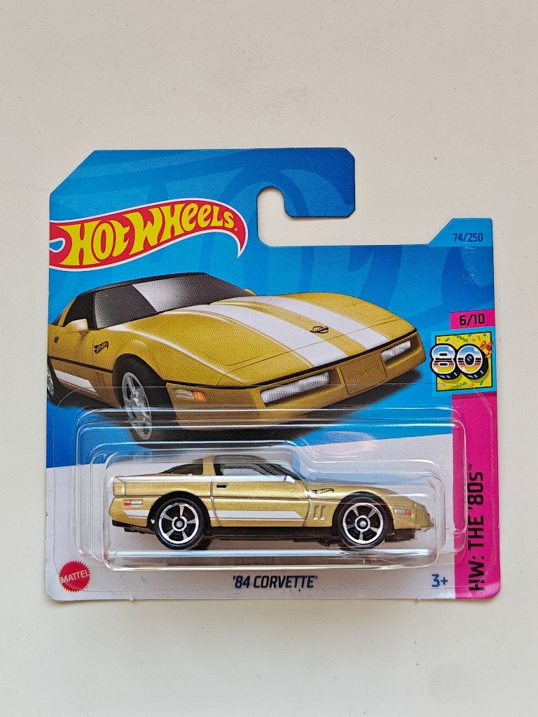 Hot Wheels '84 Corvette Goud HW: The 80's, Ophalen of Verzenden, Nieuw, Auto