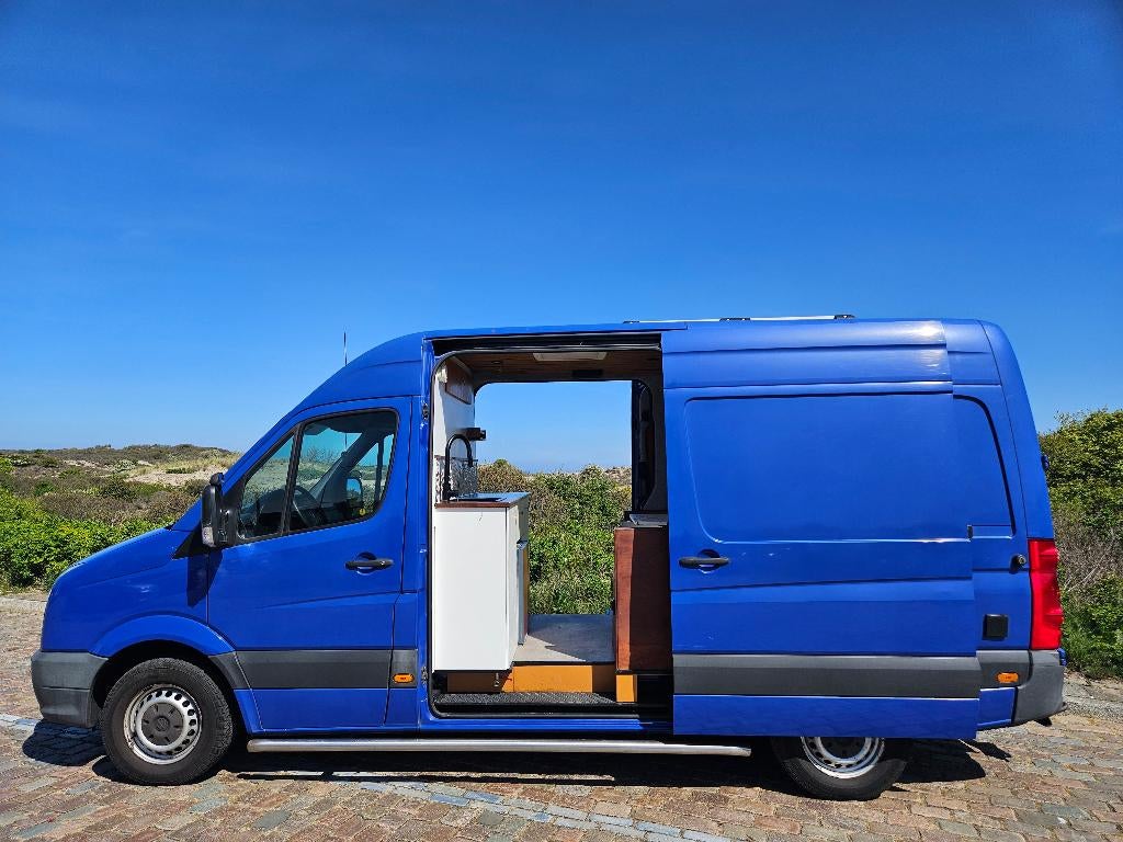 Volkswagen Crafter L2 H2 Camper | Off-grid | Zonnepanelen, Caravans en Kamperen, Buscamper of Camperbus, Volkswagen, Tot en met 2