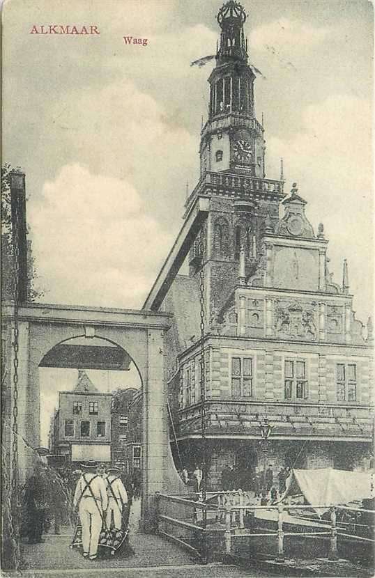 300-398-049 Alkmaar Waag, Verzenden, Voor 1920, Noord-Holland