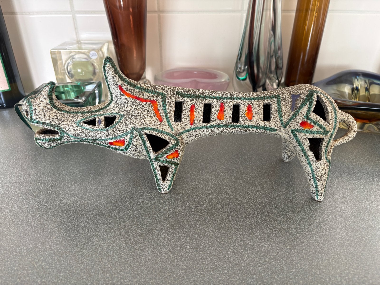Vintage Italiaans Keramiek Roberto Rigon - Design, Antiek en Kunst, Ophalen of Verzenden