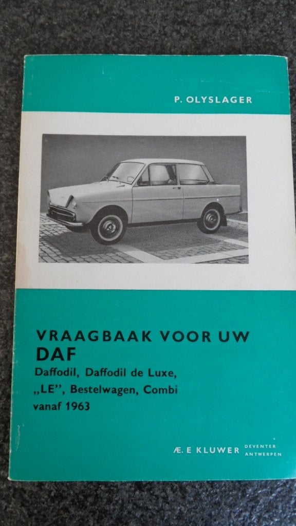 DAF daffodil oldtimerauto 1963 vraagbaak instructieboekje, Verzenden