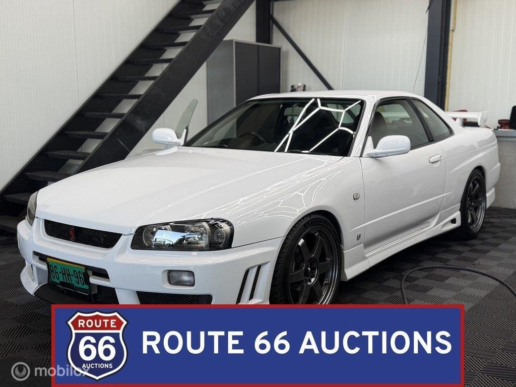 Nissan Skyline 25GT Turbo | 1998 | Route 66 Auctions, Auto's, Overige carrosserieën, Zwart, Bedrijf, Handgeschakeld
