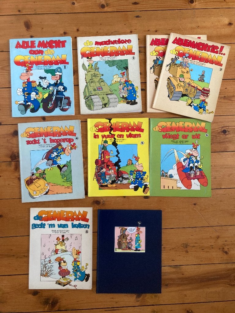 8 albums De Generaal Peter de Smet stripboeken Don Quichot, Gelezen, Ophalen of Verzenden, Peter de Smet, Meerdere stripboeken
