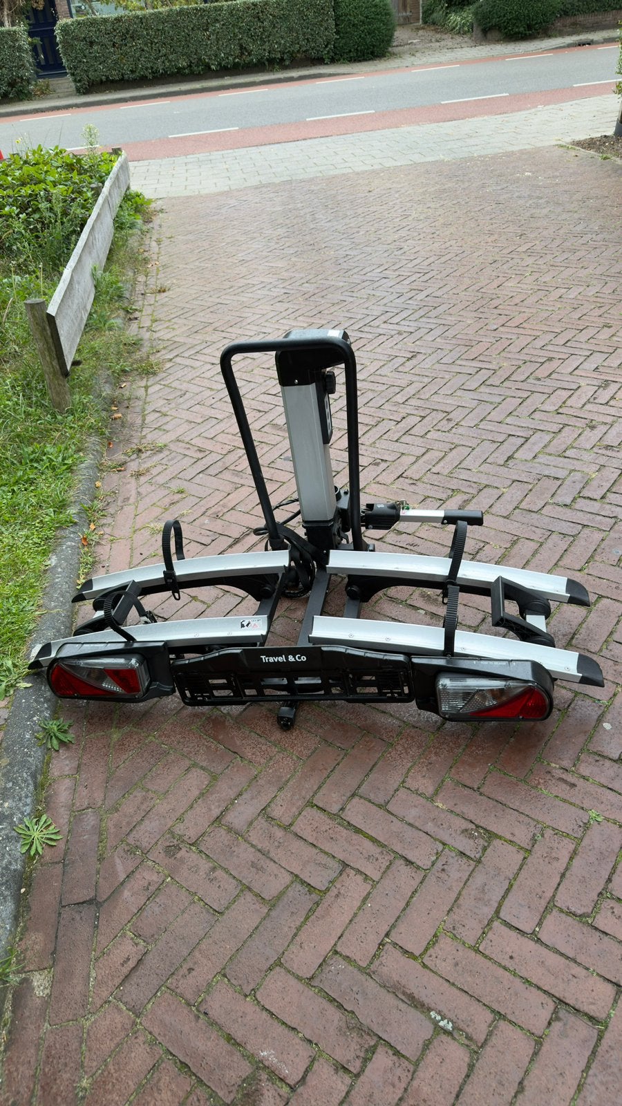 Travel & Co LIFT opklapbare fietsendrager fietsen e-bikes, Ophalen, Gebruikt, 2 fietsen, Trekhaakdrager