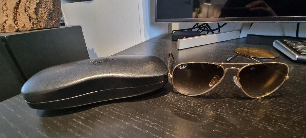 Rayban zonnebril bruin degrade (origineel), Ophalen, Zonnebril, Bruin, Zo goed als nieuw