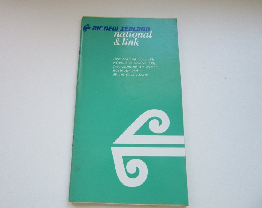 Air New Zeeland timetable 1991, Verzamelen, Verzenden, Gebruikt, Overige typen