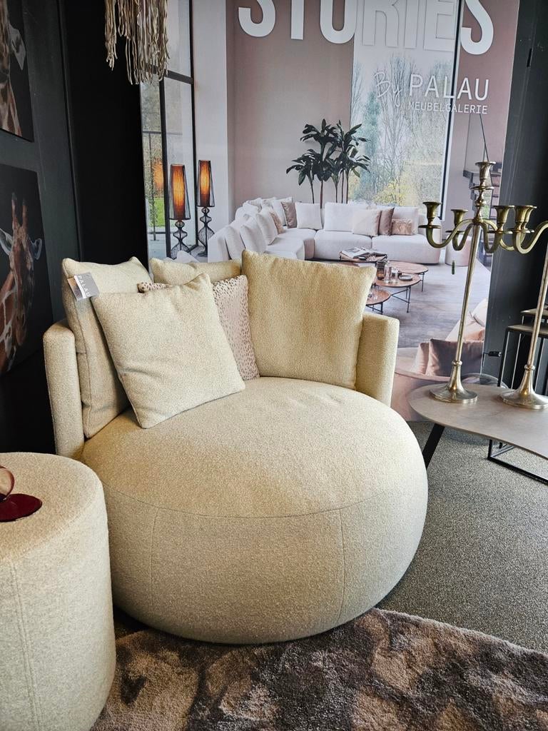 Pastille lounge fauteuil passe-partout, Huis en Inrichting, Fauteuils, Ophalen of Verzenden, Nieuw, Stof