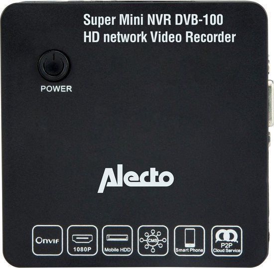 Alecto DVB-100 Super Mini Network Video Recorder (NVR), Ophalen of Verzenden, Zo goed als nieuw
