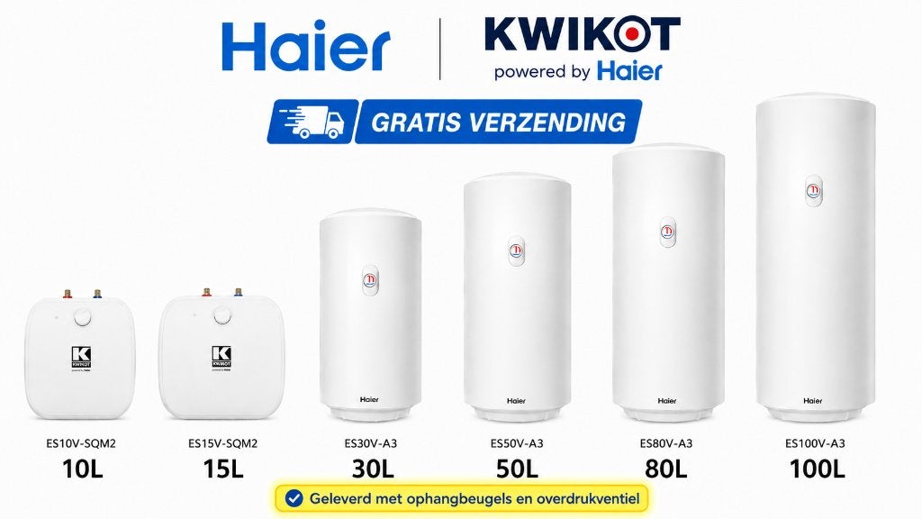 Warmwater boilers 10-100lt voor keuken/douche incl. levering, 20 tot 100 liter, Verzenden, Boiler, Onbekend