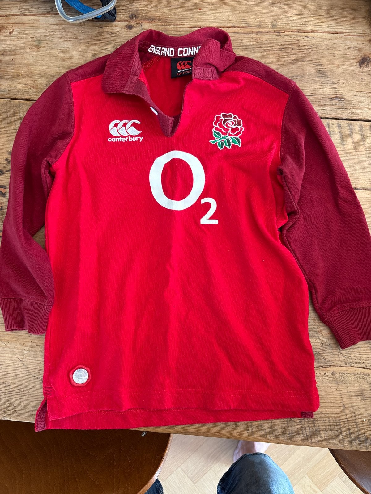 Canterbury Engeland Rugby Shirt - Maat 6 jaar - Nieuw, Ophalen, Nieuw, Jongen