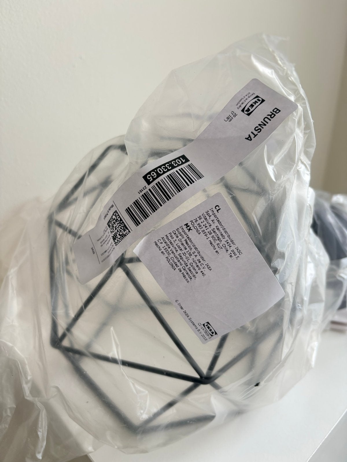 IKEA BRUNSTA hanglamp, zwart, 30 cm, 25 tot 50 cm, Zwart, Nieuw, Ophalen of Verzenden