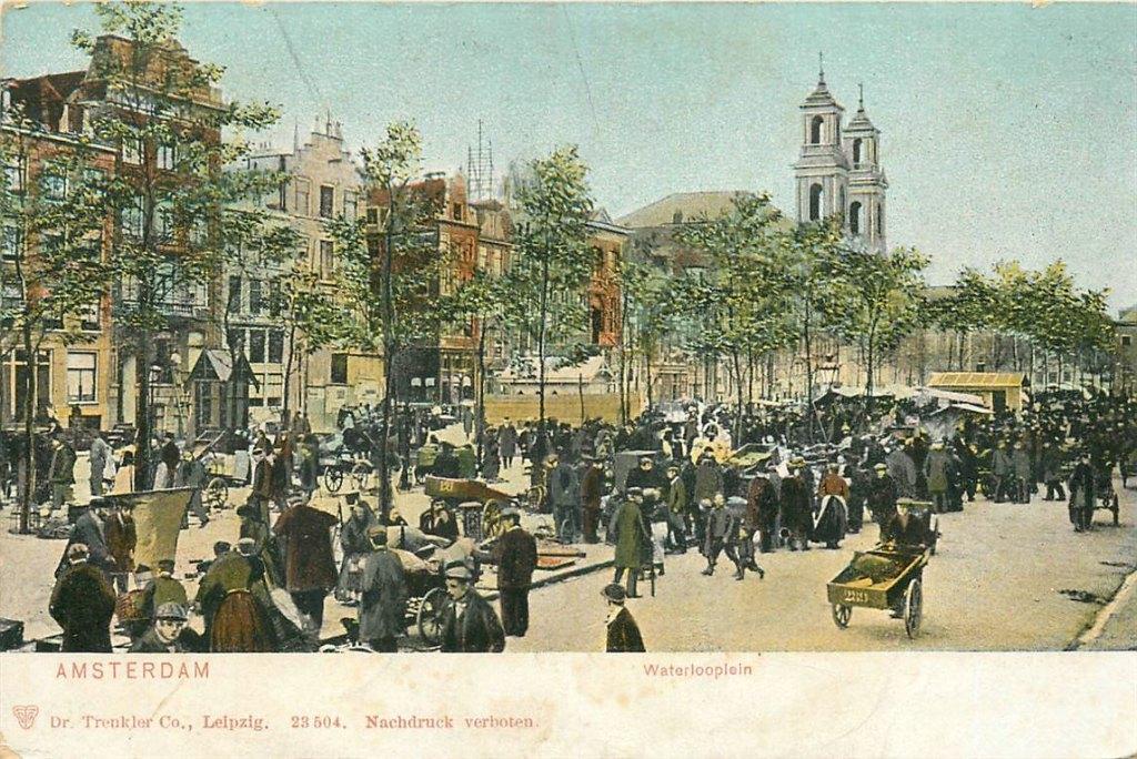701-415-025 Amsterdam Waterlooplein, Verzenden, Voor 1920, Noord-Holland