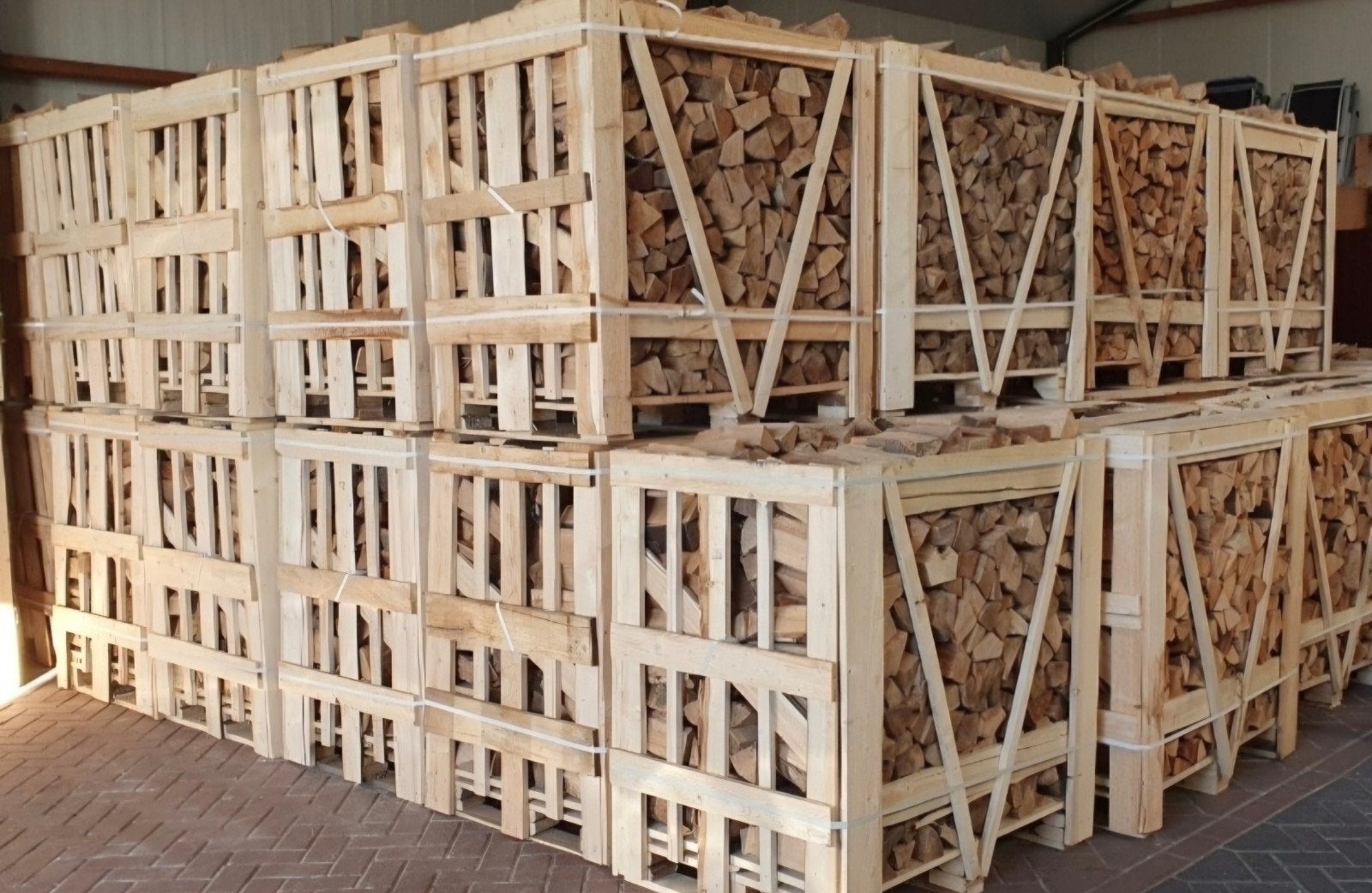Beuken ovengedroogd haardhout - 1 kuub gestapeld, Tuin en Terras, Haardhout, 6 m³ of meer, Ophalen of Verzenden, Beukenhout, Blokken