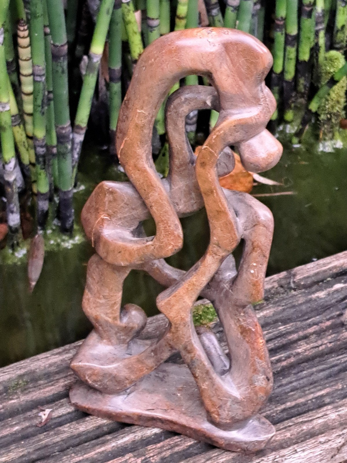 speksteen beeldje acrobaten, Ophalen of Verzenden