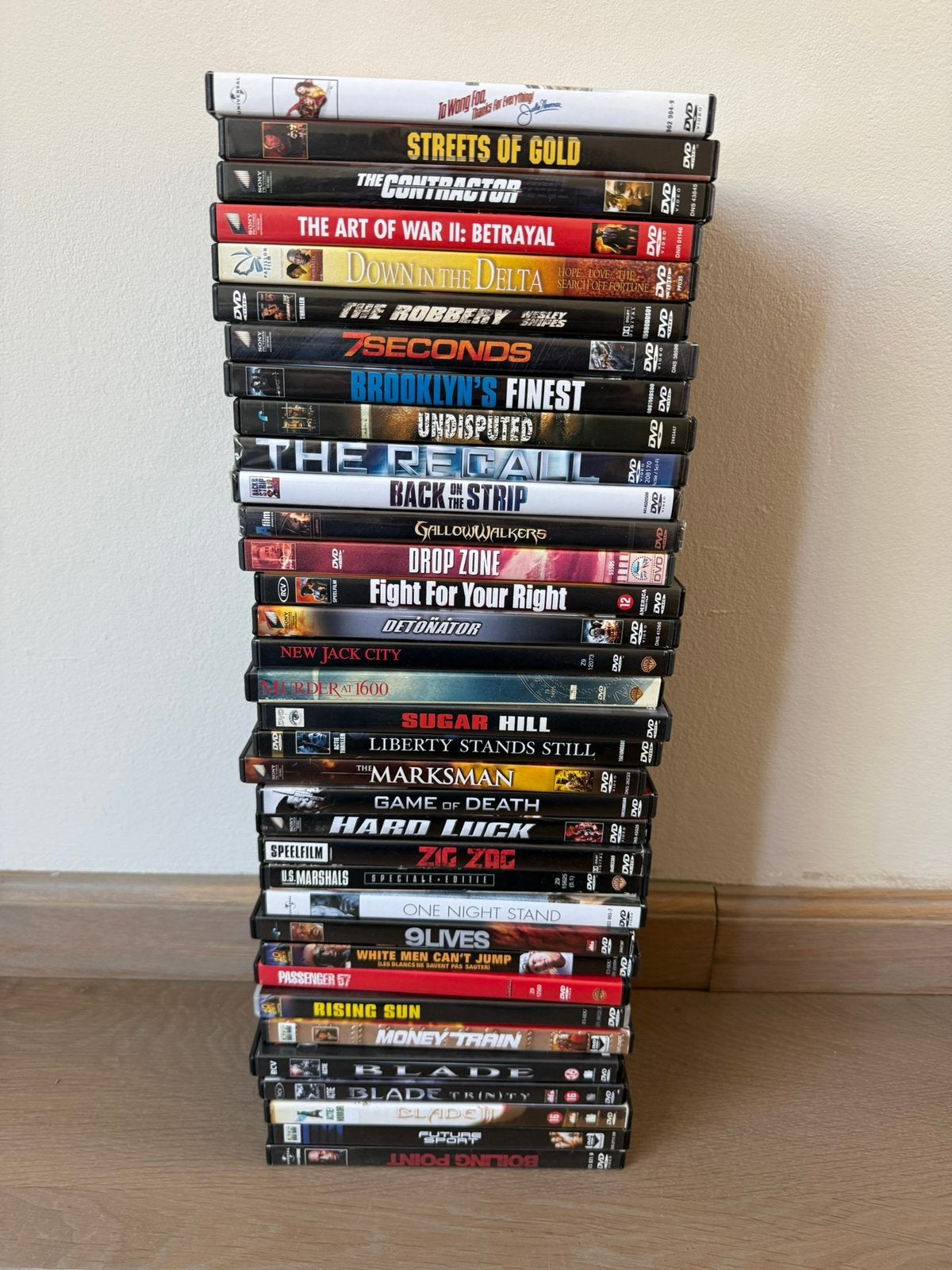 DVD collectie Wesley Snipes (34 stuks), Vanaf 6 jaar, Ophalen of Verzenden, Zo goed als nieuw