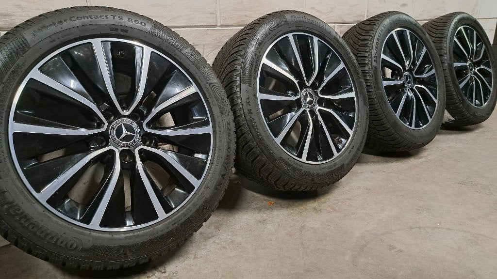 Bi-color velgen Mercedes C-klasse W205 S205 W206 225/50/17, Auto-onderdelen, Gebruikt, Banden en Velgen, 17 inch, Personenwagen