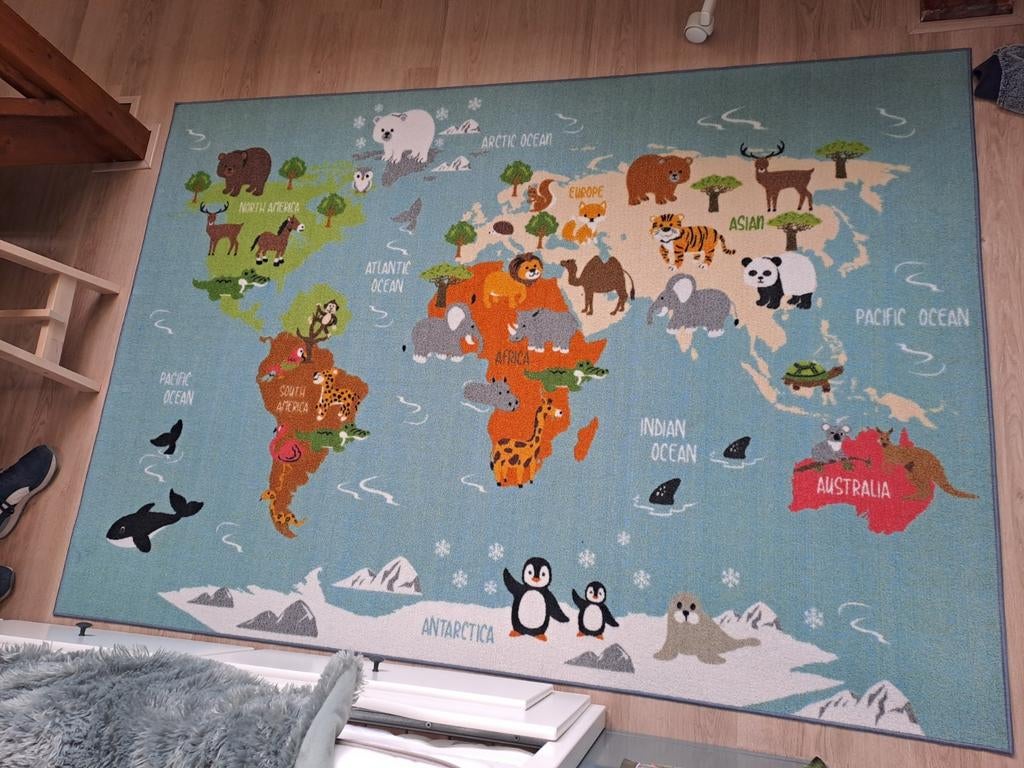 Vloerkleed kinderkamer 140x200, Ophalen, Gebruikt
