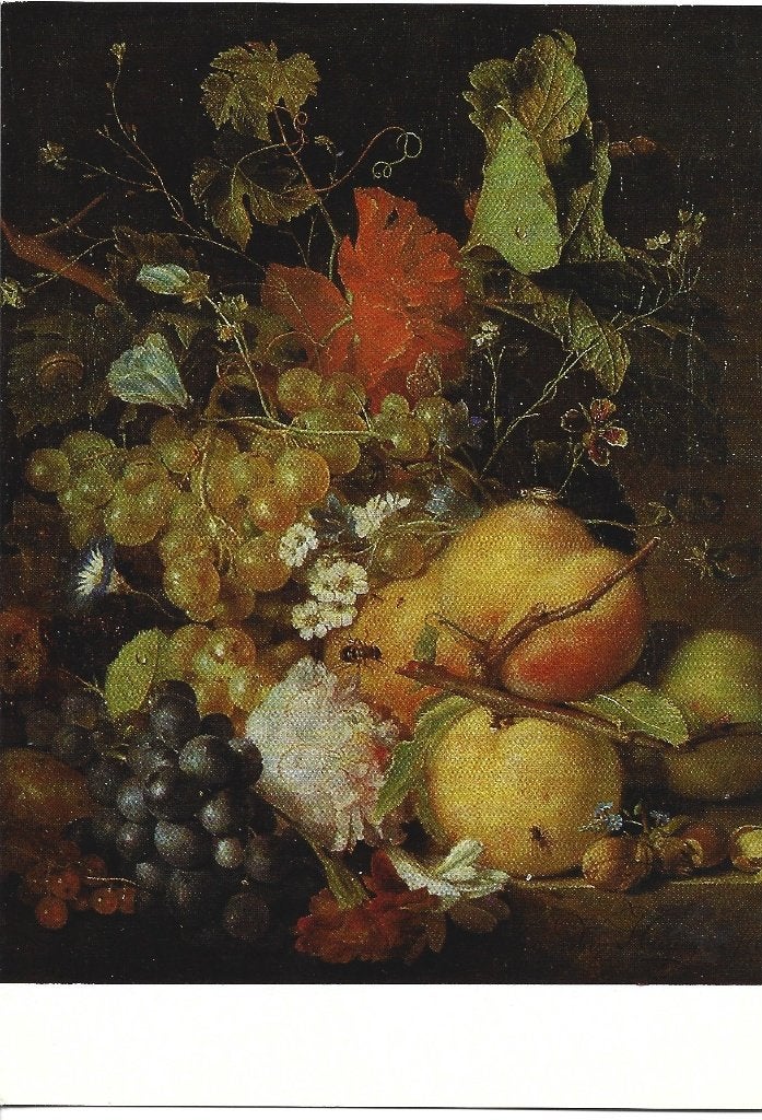Kunst/Art Jan van Huysum 2 - Fruchte , Blumen und Insecten, Ophalen of Verzenden, 1940 tot 1960, Ongelopen, Overige thema's