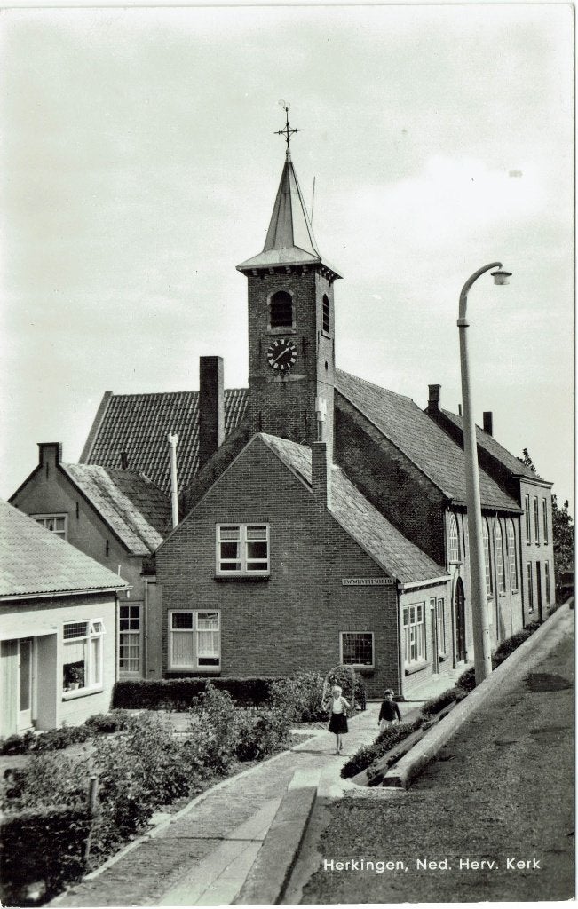 Herkingen – Ned. Herv. Kerk., Verzamelen, Ophalen of Verzenden, 1960 tot 1980, Ongelopen, Zuid-Holland