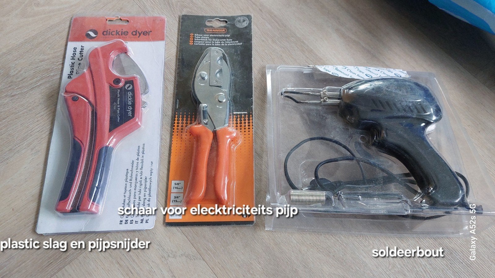 Set van pijpsnijders en soldeerpistool, Ophalen of Verzenden