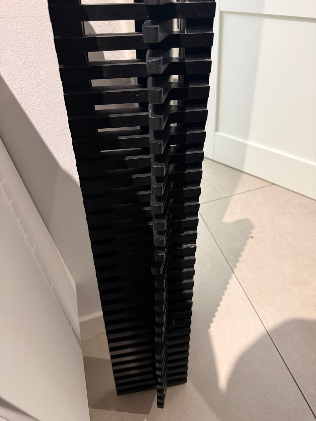 Zwarte Piano Kapstok 80cm - Modern Design, Wandkapstok, Ophalen of Verzenden, Zo goed als nieuw, Minder dan 100 cm