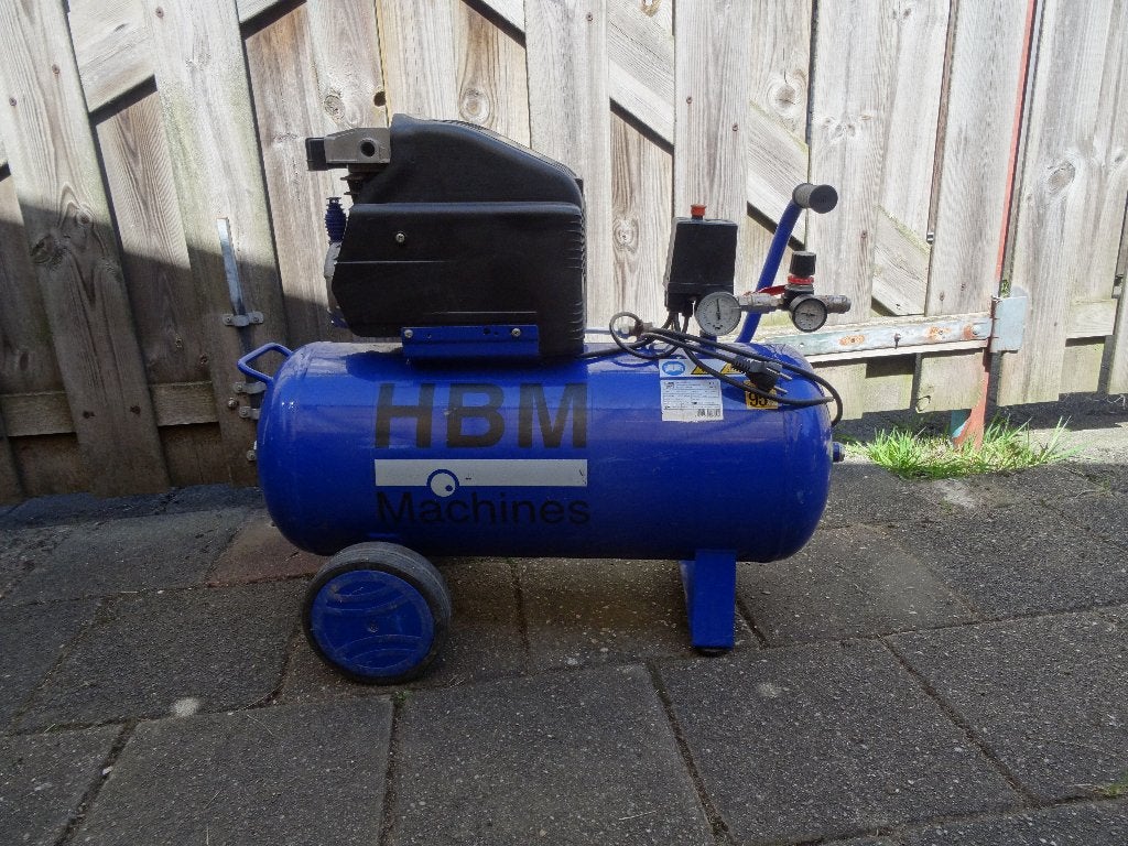 compressor 50 litertank, Doe-het-zelf en Verbouw, Compressors, Ophalen, 6 tot 10 bar, Zo goed als nieuw, 25 tot 100 liter