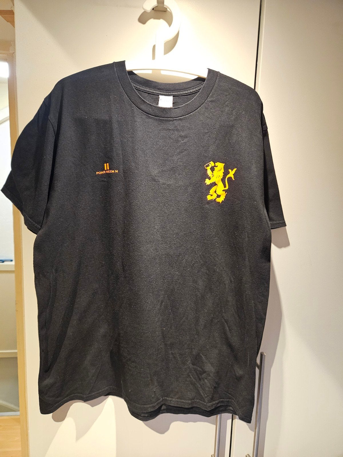 Zwart T-shirt ,Poar Neem'n, Maat 52/54 (L), Zwart, Ophalen of Verzenden, Gedragen