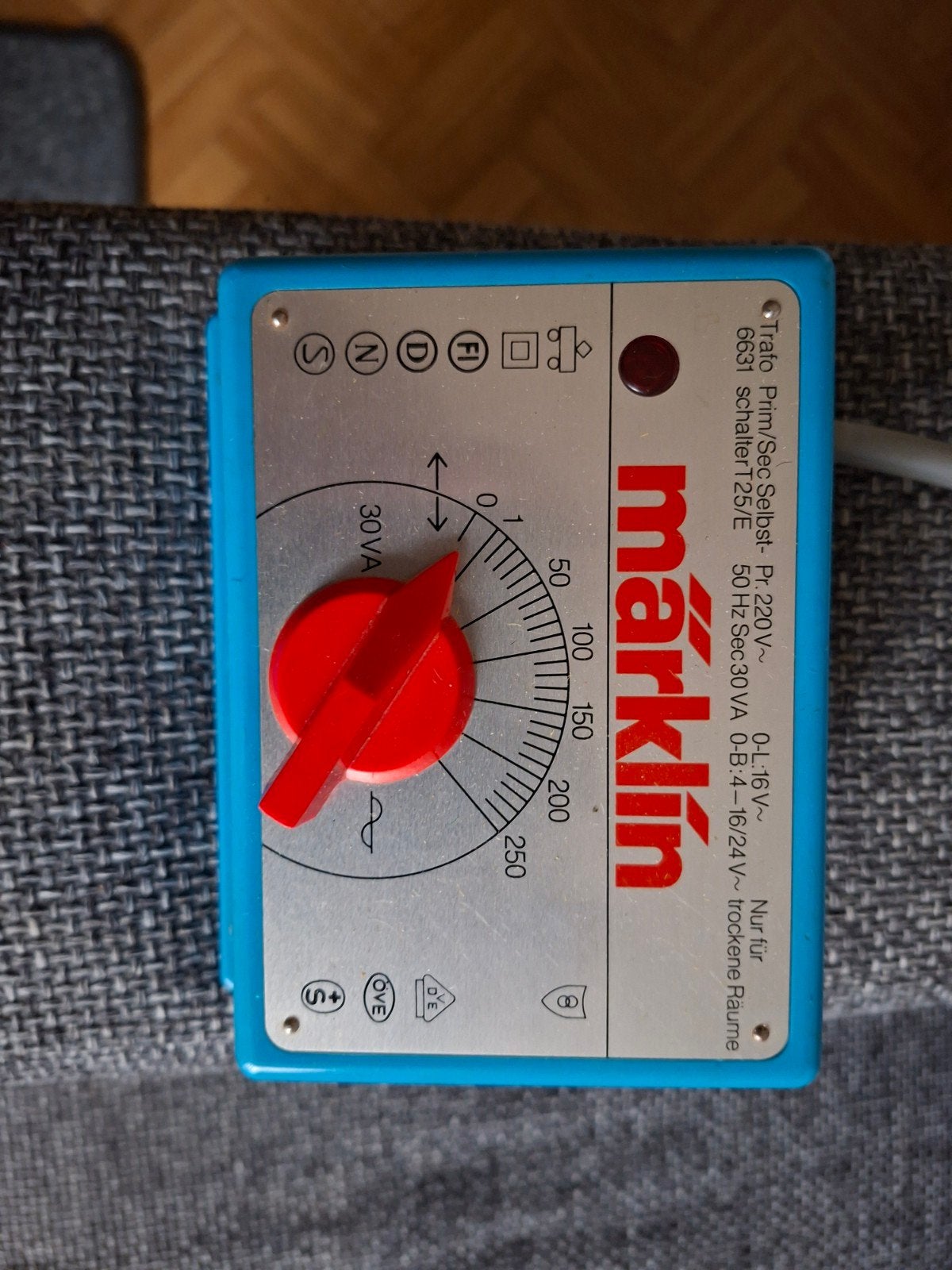 Märklin Trafo 6631 Transformator 30VA voor modeltreinen, Ophalen, Gebruikt, Analoog, Märklin