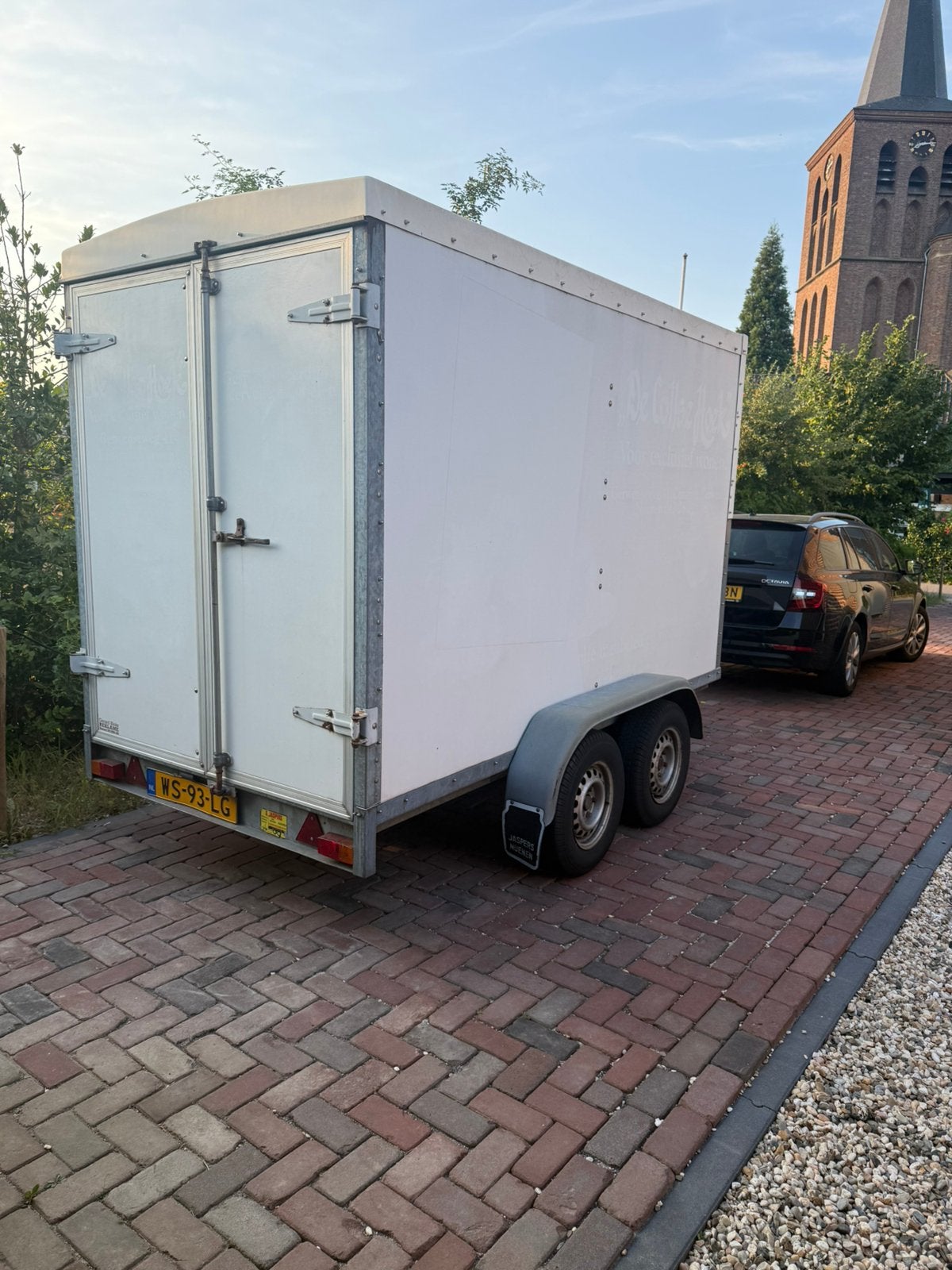 Anssems gesloten tandemasser / gesloten aanhanger, Ophalen, Zo goed als nieuw, Anssems, Anssems