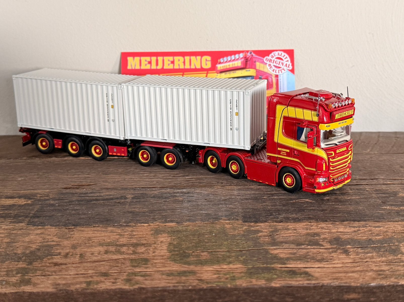 Tekno - Scania Topliner Meijering, Ophalen of Verzenden, Zo goed als nieuw, Bus of Vrachtwagen, Tekno