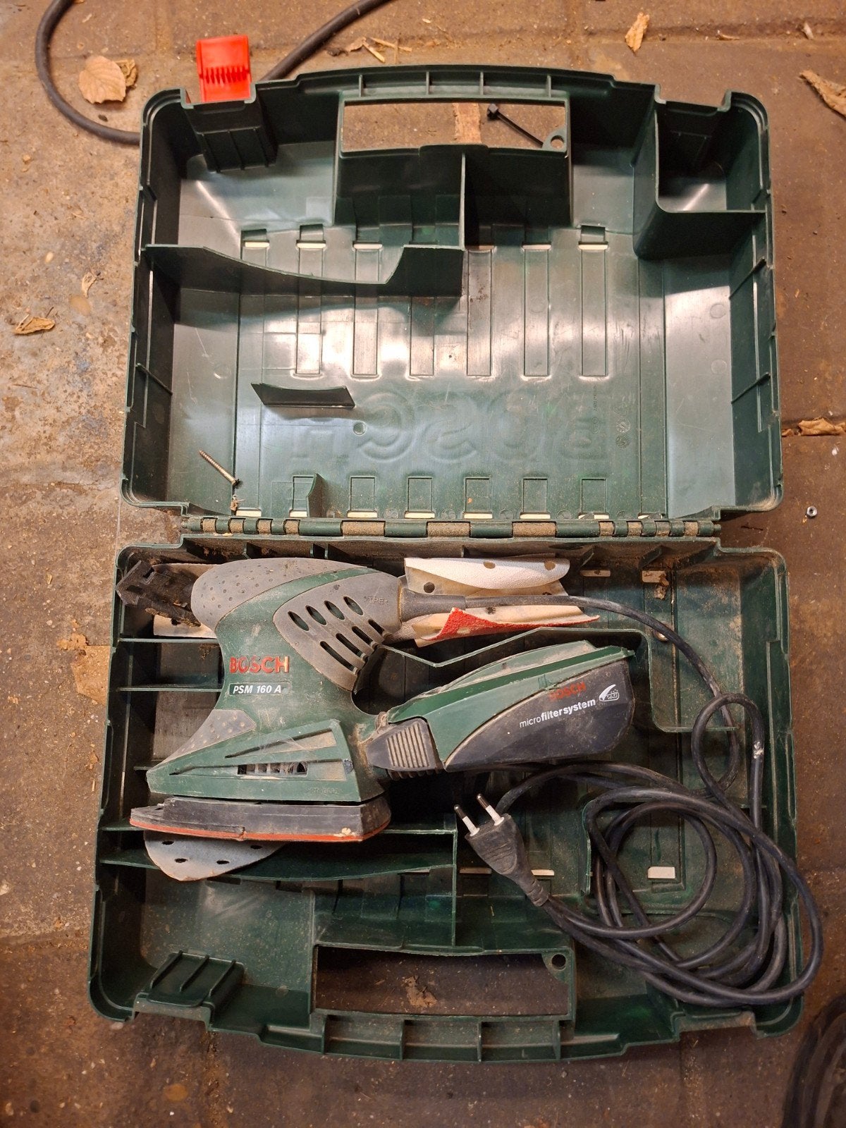Bosch PSM 160 A schuurmachine, Ophalen of Verzenden, Gebruikt, Overige typen